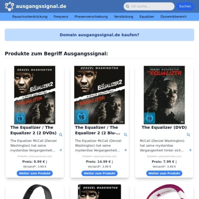 Screenshot ausgangssignal.de