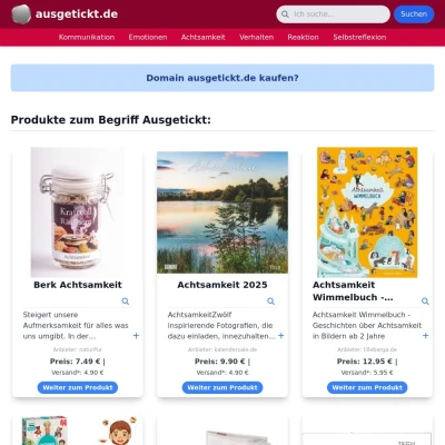 Screenshot ausgetickt.de