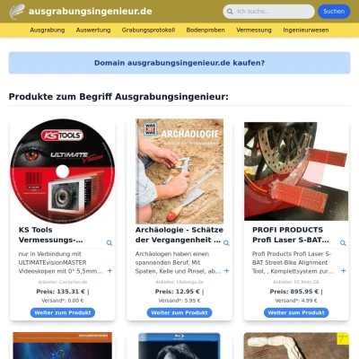 Screenshot ausgrabungsingenieur.de