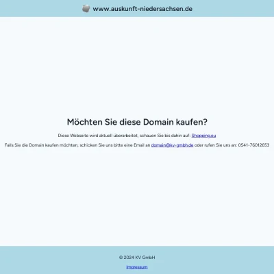 Screenshot auskunft-niedersachsen.de