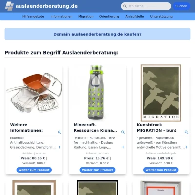 Screenshot auslaenderberatung.de