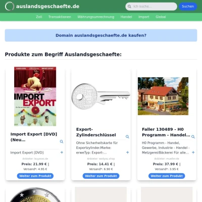 Screenshot auslandsgeschaefte.de