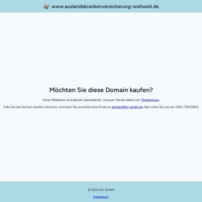 Screenshot auslandskrankenversicherung-weltweit.de