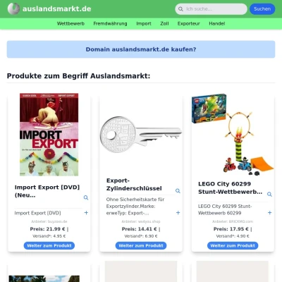 Screenshot auslandsmarkt.de