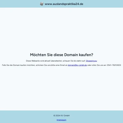 Screenshot auslandspraktika24.de