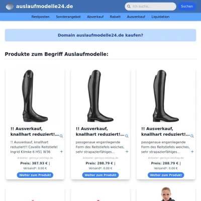 Screenshot auslaufmodelle24.de