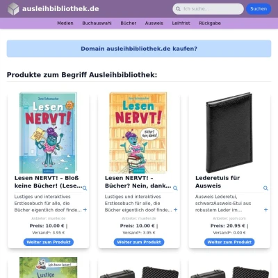 Screenshot ausleihbibliothek.de