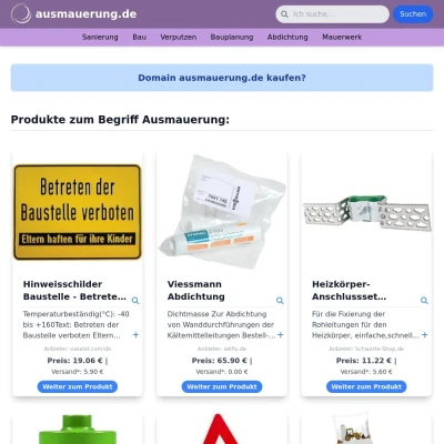 Screenshot ausmauerung.de