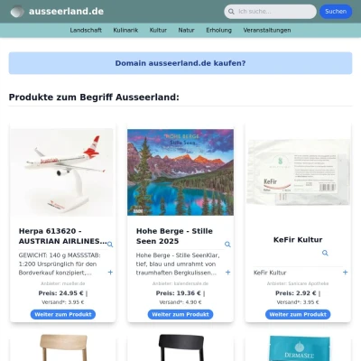 Screenshot ausseerland.de