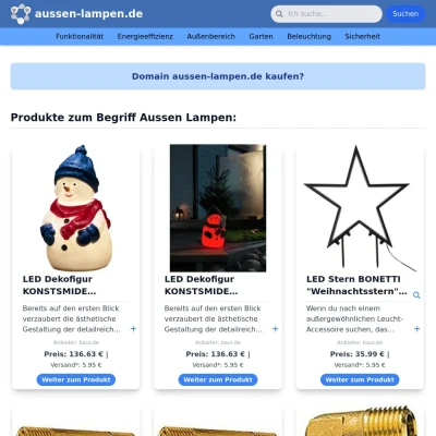 Screenshot aussen-lampen.de