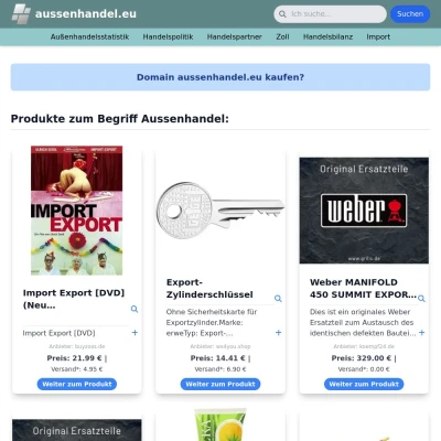 Screenshot aussenhandel.eu