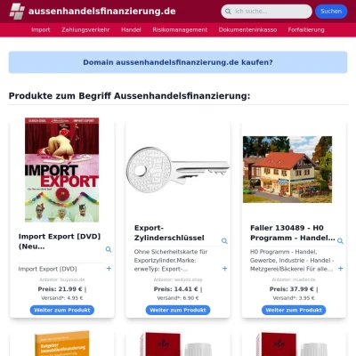 Screenshot aussenhandelsfinanzierung.de