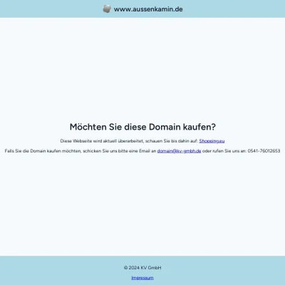 Screenshot aussenkamin.de