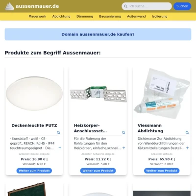 Screenshot aussenmauer.de