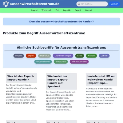 Screenshot aussenwirtschaftszentrum.de