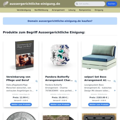 Screenshot aussergerichtliche-einigung.de