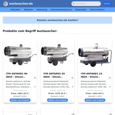 Screenshot austauscher.de