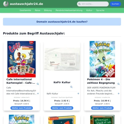 Screenshot austauschjahr24.de