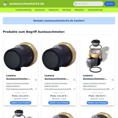 Screenshot austauschmotor24.de
