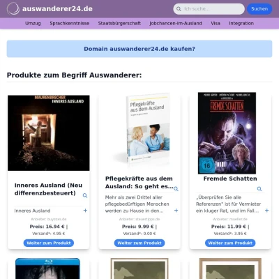 Screenshot auswanderer24.de