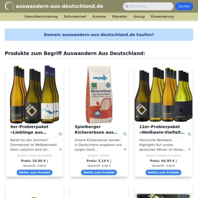 Screenshot auswandern-aus-deutschland.de