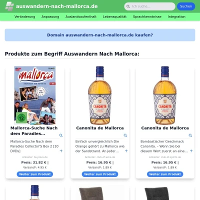 Screenshot auswandern-nach-mallorca.de