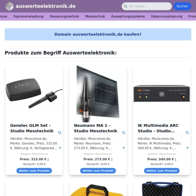 Screenshot auswerteelektronik.de