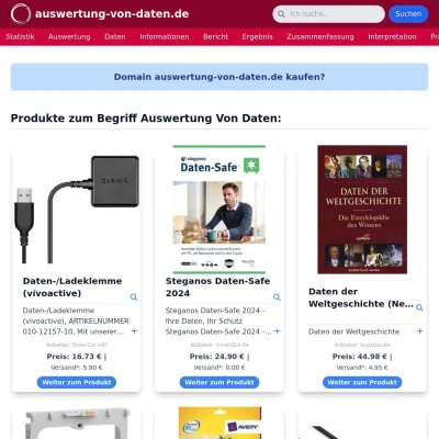 Screenshot auswertung-von-daten.de