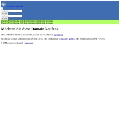 Screenshot autismusberatung.ch