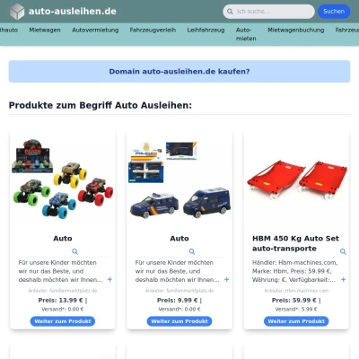 Screenshot auto-ausleihen.de