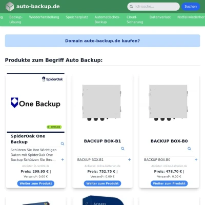 Screenshot auto-backup.de
