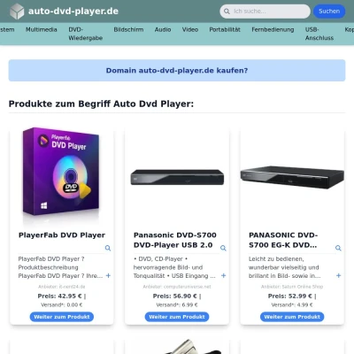 Screenshot auto-dvd-player.de