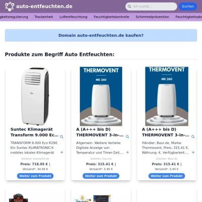 Screenshot auto-entfeuchten.de