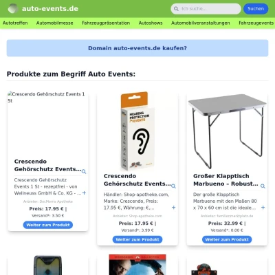 Screenshot auto-events.de