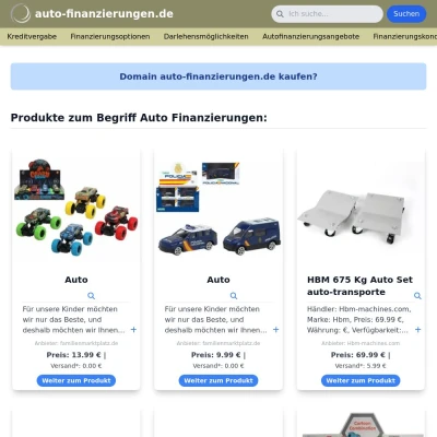 Screenshot auto-finanzierungen.de