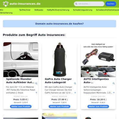 Screenshot auto-insurances.de