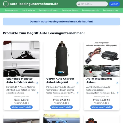 Screenshot auto-leasingunternehmen.de