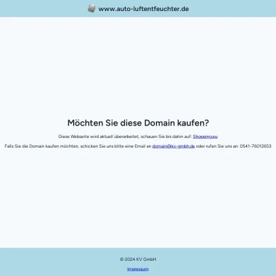 Screenshot auto-luftentfeuchter.de