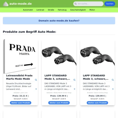 Screenshot auto-mode.de