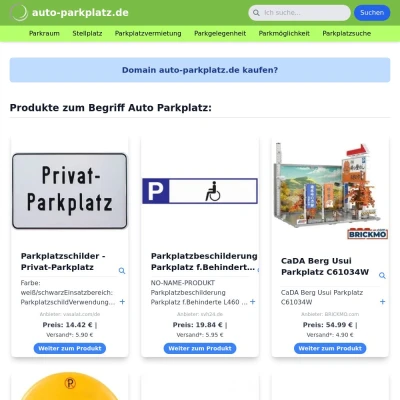 Screenshot auto-parkplatz.de