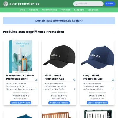 Screenshot auto-promotion.de