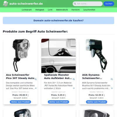 Screenshot auto-scheinwerfer.de