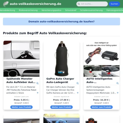 Screenshot auto-vollkaskoversicherung.de