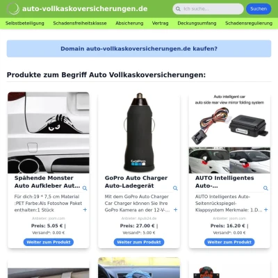 Screenshot auto-vollkaskoversicherungen.de