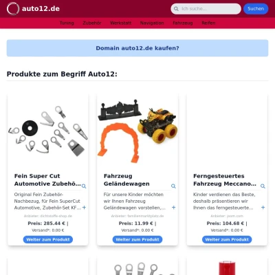 Screenshot auto12.de