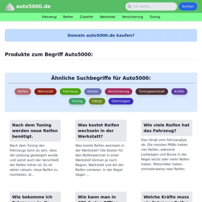 Screenshot auto5000.de