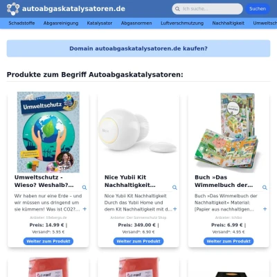 Screenshot autoabgaskatalysatoren.de