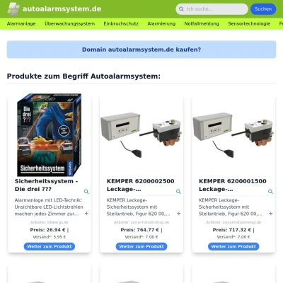 Screenshot autoalarmsystem.de