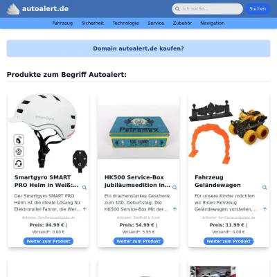 Screenshot autoalert.de