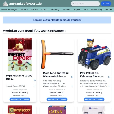 Screenshot autoankaufexport.de